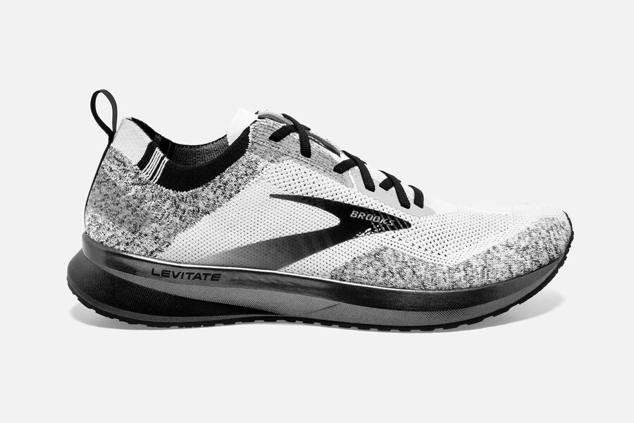 Zapatillas Running Brooks Levitate 4 Mujer Blancas/Negras Comprar CAZD64782
